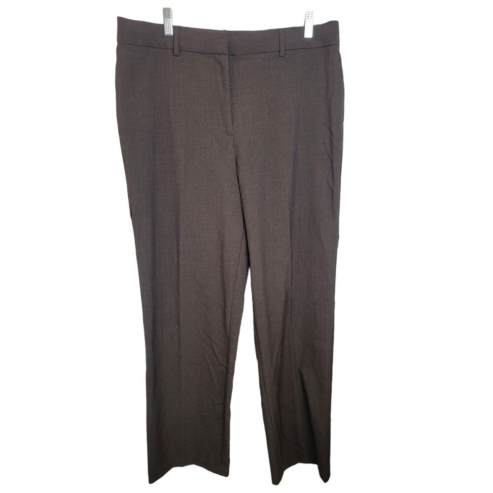 Counterparts‎ Brown Straight Leg High Rise Career Casual Pants Women's Size 16
